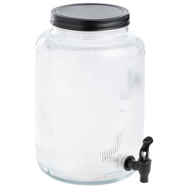 Day Dispensador de Bebida 8L Vidrio Metal y Silicona