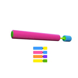 Marbueno Pistola de Agua Foam Succion Color Verde y Amarillo 40x4 cm Jardin, Piscina y Playa MARBUENO SUMMER 10124VEAM