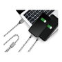 LogiLink Cable USB 2.0 USB-A/M a Micro-USB + USB-C, 1,2 m, blanco/negro