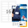 HERMA 4588 Etiquetas de Seda A4 para Textil/Nombres