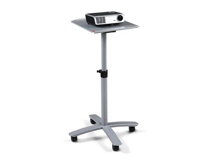 Nobo Mesa para Videoproyector 1900790 Regulable en Altura de Acero Plateado