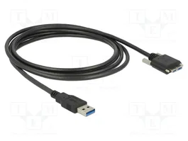 DeLOCK Cable USB 3.2 Gen 1 Tipo-A a Micro-B con tornillos, 3 m