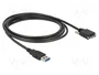 DeLOCK Cable USB 3.2 Gen 1 Tipo-A a Micro-B con tornillos, 3 m
