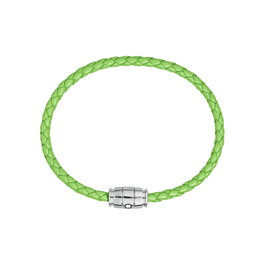 Montblanc Pulsera de Piel Tejida Verde MB13429260