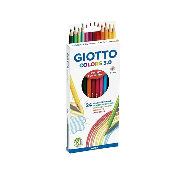 GIOTTO Estuche de 24 lápices de colores Colors Aquarelle surtidos
