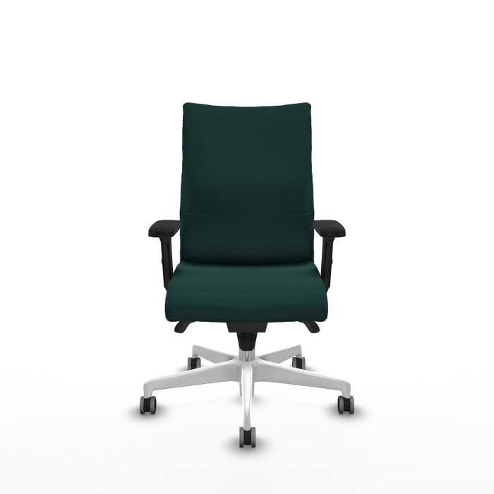 PIQUERAS Y CRESPO Silla Albacete Confidente Verde botella con Mecanismo Sincro y Brazos 2D PIQUERAS Y CRESPO Silla Albacete Confidente Verde botella con Mecanismo Sincro y Brazos 2D