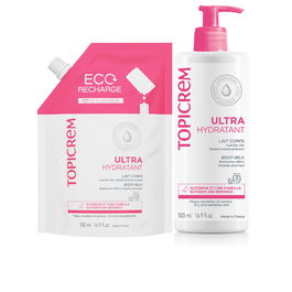 Topicrem Leche Corporal Ultra Hidratante 500 ml + Recarga 500 ml Pack 2 Unidades