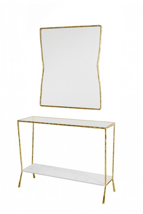 DKD Home Decor Espejo Glam Dorado 2.5 x 100 x 70 cm