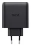 Trust Maxo Cargador GaN USB-C 65W (2 Puertos) con Cable USB-C 2m, Negro, PD 3.0, Carga Rápida PPS