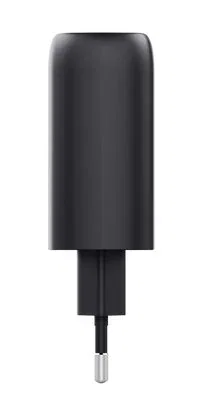 Trust Maxo Cargador GaN 65 W con 2xUSB-C y Cable de 2 m, Negro