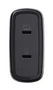 Trust Maxo Cargador GaN 65 W con 2xUSB-C y Cable de 2 m, Negro