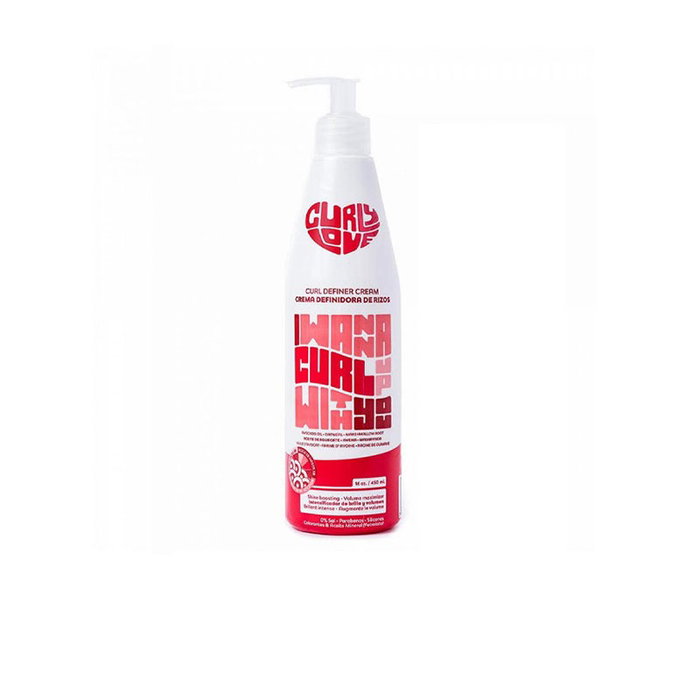 Curly Love Crema Definidora de Rizos con Aceite de Aguacate, Avena y Malvavisco, 450ml