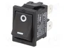 Aratas (Formerly Omron Components) Interruptor Rocker DPST ON-OFF Negro