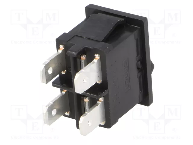 Aratas (Formerly Omron Components) Interruptor Rocker DPST ON-OFF Negro Aratas (Formerly Omron Components) Interruptor Rocker DPST ON-OFF Negro
