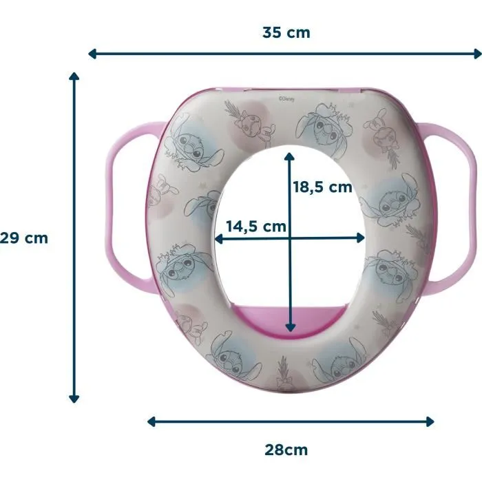 Disney Baby Reductor de Inodoro Confort con Asas de Lilo y Stitch