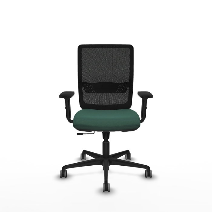 PIQUERAS Y CRESPO Silla de oficina Haches con mecanismo Sincro/Traslack, Verde botella y Negro PIQUERAS Y CRESPO Silla de oficina Haches con mecanismo Sincro/Traslack, Verde botella y Negro