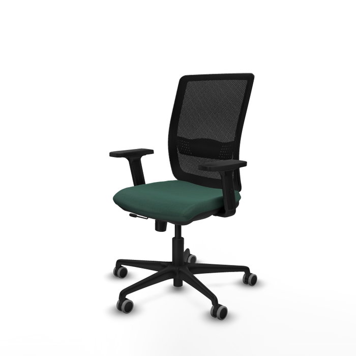 PIQUERAS Y CRESPO Silla de oficina Haches con mecanismo Sincro/Traslack, Verde botella y Negro PIQUERAS Y CRESPO Silla de oficina Haches con mecanismo Sincro/Traslack, Verde botella y Negro