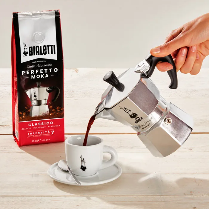 Bialetti - Cafetera Italiana La Mokina para 1 taza (40 ml), Acero Inoxidable, Apta para todos los fuegos excepto inducción - Referencia AUC8006363011617