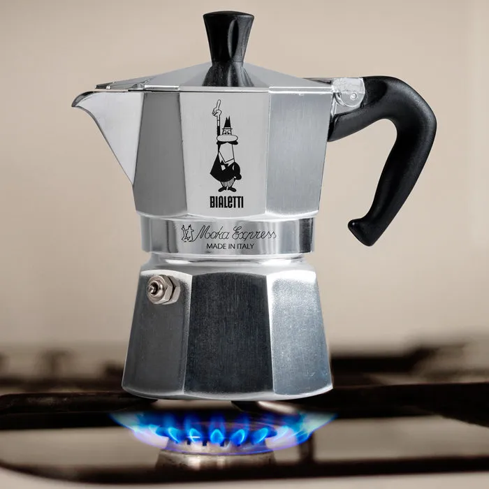 Bialetti - Cafetera Italiana La Mokina para 1 taza (40 ml), Acero Inoxidable, Apta para todos los fuegos excepto inducción - Referencia AUC8006363011617