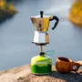 Bialetti - Cafetera Italiana La Mokina para 1 taza (40 ml), Acero Inoxidable, Apta para todos los fuegos excepto inducción - Referencia AUC8006363011617