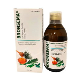 Pharma & Go Bronsema 250 ml, Jarabe para la Tos y Alivio de las Vías Respiratorias con Tomillo, Miel y Vitamina C