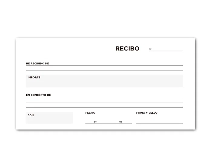 Liderpapel T136 Talonario Recibos Original 3/fº 205 x 102 mm