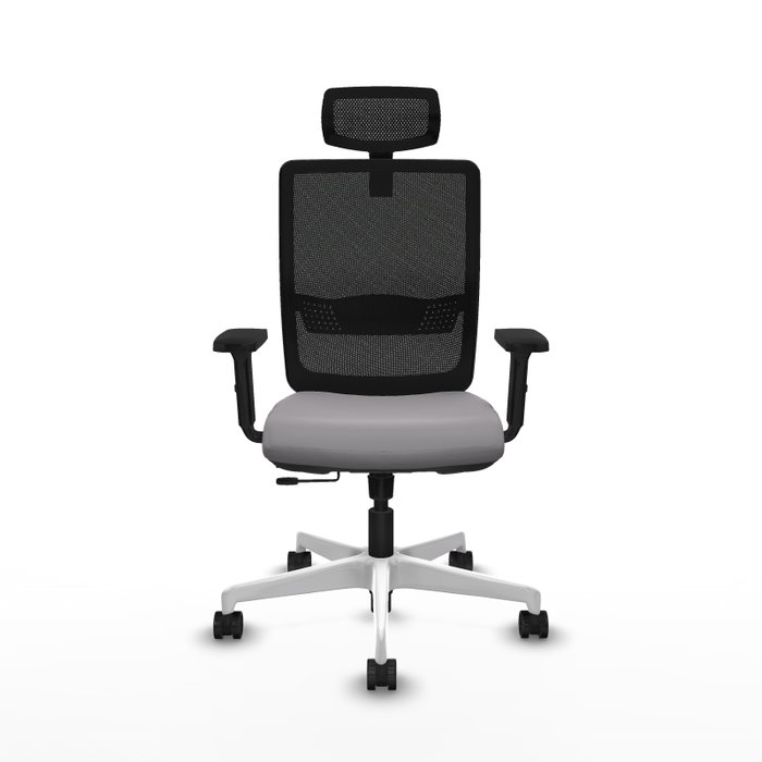 PIQUERAS Y CRESPO Silla de oficina Haches Gris y Negro