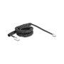 DeLOCK 88481 Cable telefónico en espiral RJ11 a RJ45, 5 m, Negro