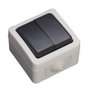 GSC Evolution Doble conmutador estanco 10A IP54