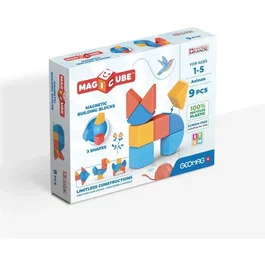 Geomag Magicube 208 Bloques magnéticos 9 piezas Plástico reciclado Varias formas Animales GEO0871772002086