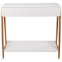 Home Deco Factory Consola Blanca Copenhague con Cajón