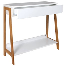 Home Deco Factory Consola Blanca Copenhague con Cajón