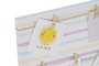 DKD Home Decor Portafotos Lienzo Sunshine Blanco 60x30x2 cm