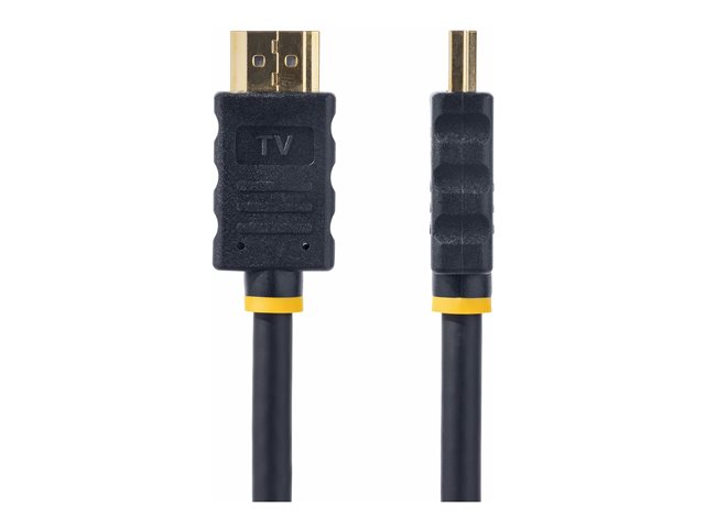 StarTech Cable HDMI Activo de Alta Velocidad 5m, Compatible con Ultra HD 4K, Negro, Conectores Macho-Macho, FCC/RoHS