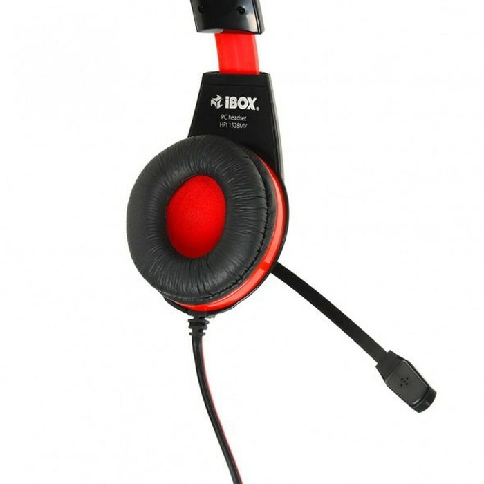 ibox SHPI1528MV Auriculares Gaming Negro y Rojo