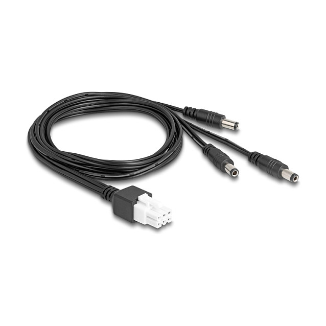 DeLOCK 90168 Cable Mini-Fit 4,2 mm 6 Pin a 3 x DC 5,5 x 2,5 mm Negro DeLOCK 90168 Cable Mini-Fit 4,2 mm 6 Pin a 3 x DC 5,5 x 2,5 mm Negro