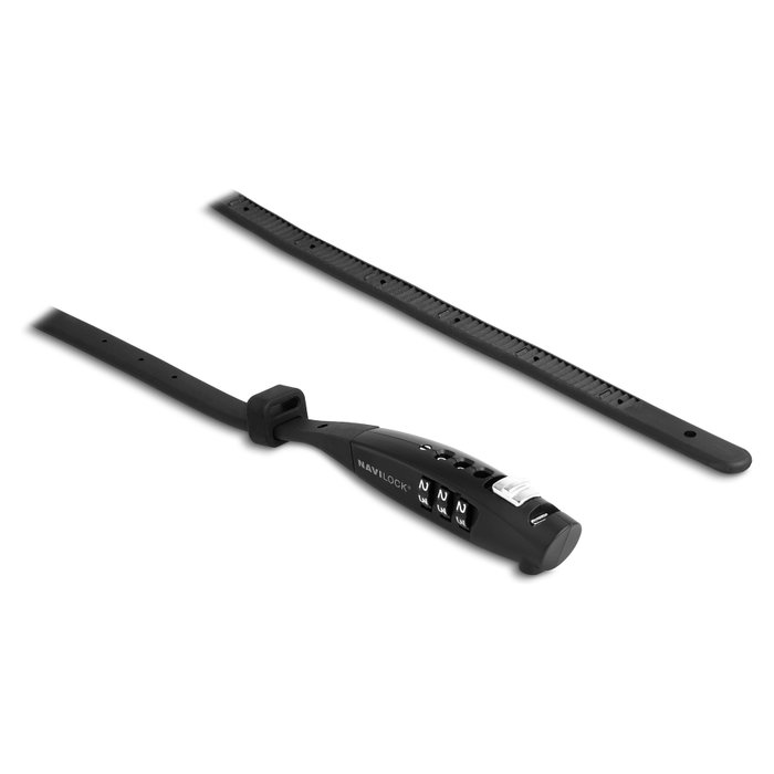 Navilock Universal Sicherungskabelbinder con candado de combinación negro, 410 x 10 mm Navilock Universal Sicherungskabelbinder con candado de combinación negro, 410 x 10 mm