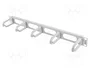 Lanberg Organizador de cables 1U tipo B 19 pulg gris