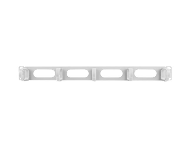 Lanberg Organizador de cables 1U tipo B 19 pulg gris