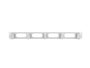 Lanberg Organizador de cables 1U tipo B 19 pulg gris