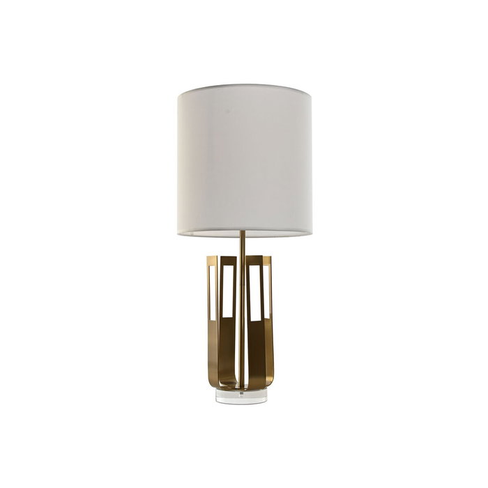 DKD Home Decor Lámpara de Sobremesa en Hierro y Acrílico Dorado