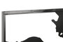 DKD Home Decor Set de 3 Decoraciones de Pared Mapa en Metal Negro