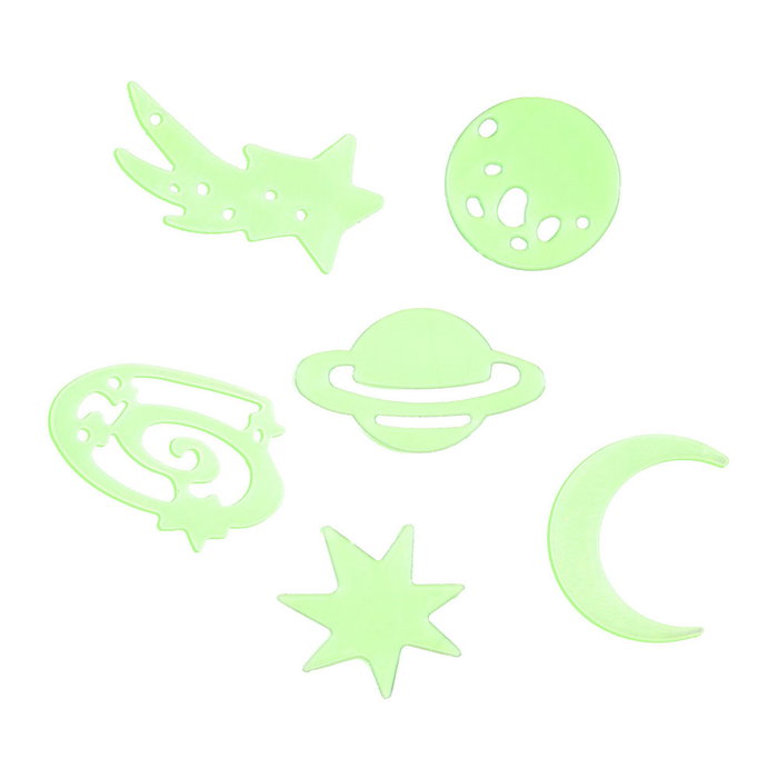 Home Deco Kids Juego de 24 Adhesivos Fosforescentes que Brillan en la Oscuridad para Decoración Infantil Home Deco Kids Juego de 24 Adhesivos Fosforescentes que Brillan en la Oscuridad para Decoración Infantil