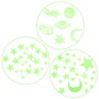 Home Deco Kids Juego de 24 Adhesivos Fosforescentes que Brillan en la Oscuridad para Decoración Infantil