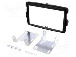 PER.PIC. Bastidor de montaje de radio para Dacia, 2 DIN, negro