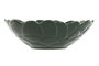 DKD Home Decor Cuencos de Porcelana Green Leafs 24 con Relieve de Hojas, Surtido de 2 Colores