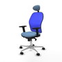 PIQUERAS Y CRESPO Silla de oficina Jorquera Azul con mecanismo Sincro
