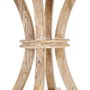 Ixia Mesa de Comedor Blanco Rozado 100 x 100 x 76 cm