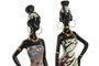 DKD Home Decor Figura de Resina Africana Multicolor