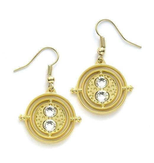 Harry Potter Pendientes Time Turner (bañado en oro) Harry Potter Pendientes Time Turner (bañado en oro)